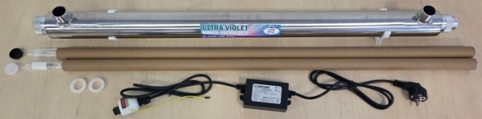 UV-suodatin 55W maadoituksella